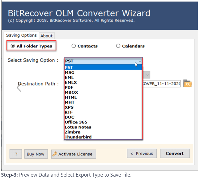 Olm converter tool